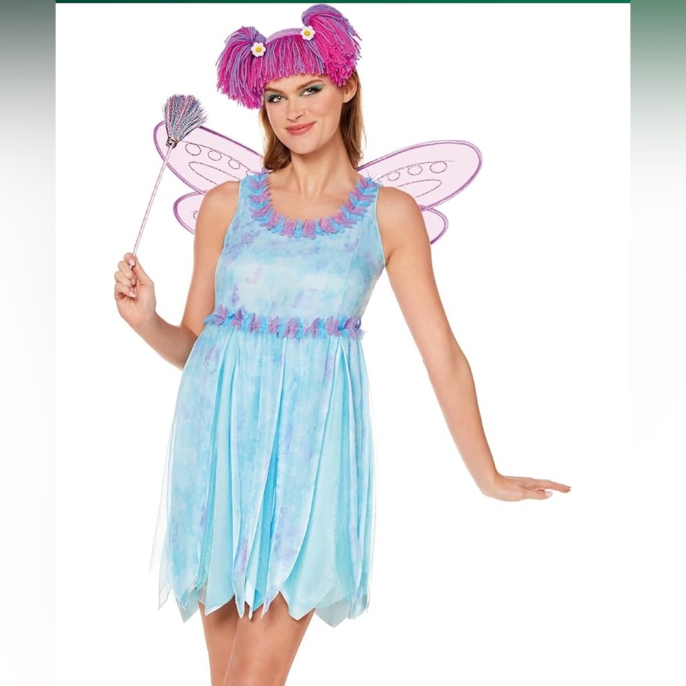 Blue Fairy Costume Dress for Women - Sleeveless Fairy Tunic